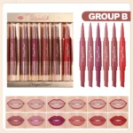 Double Ended Matte Lipstick And Liner Set 6pcs Dra Bvgf7g9a 4