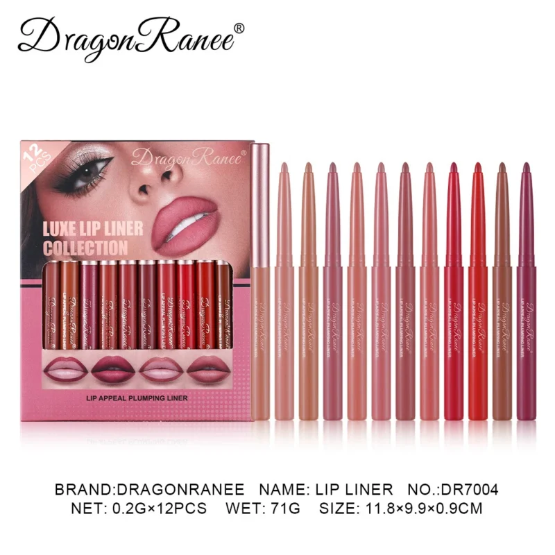 Matte Lip Liner Pencil Set 12 Color Dra 79tc3xpv 2