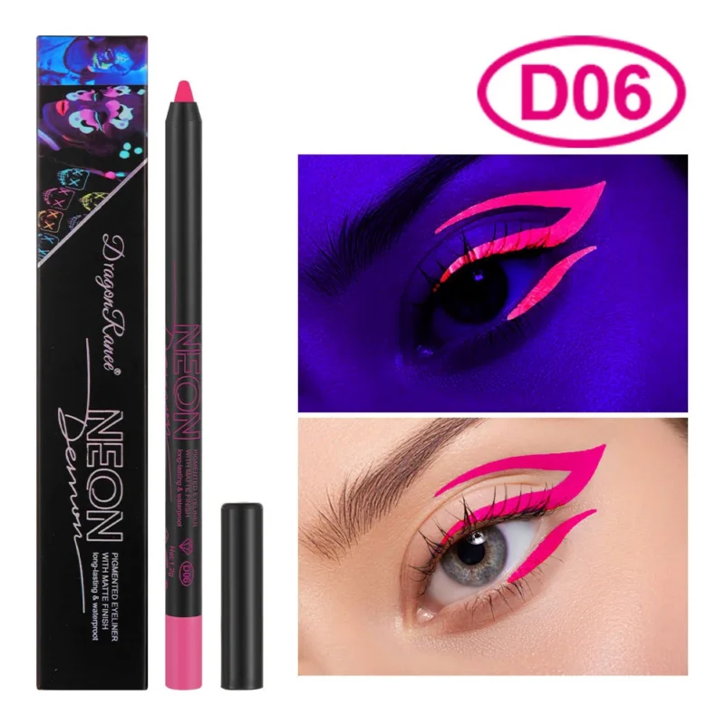 Neon Eyeliner Pencil Waterproof Matte Dra Gvssannp 9