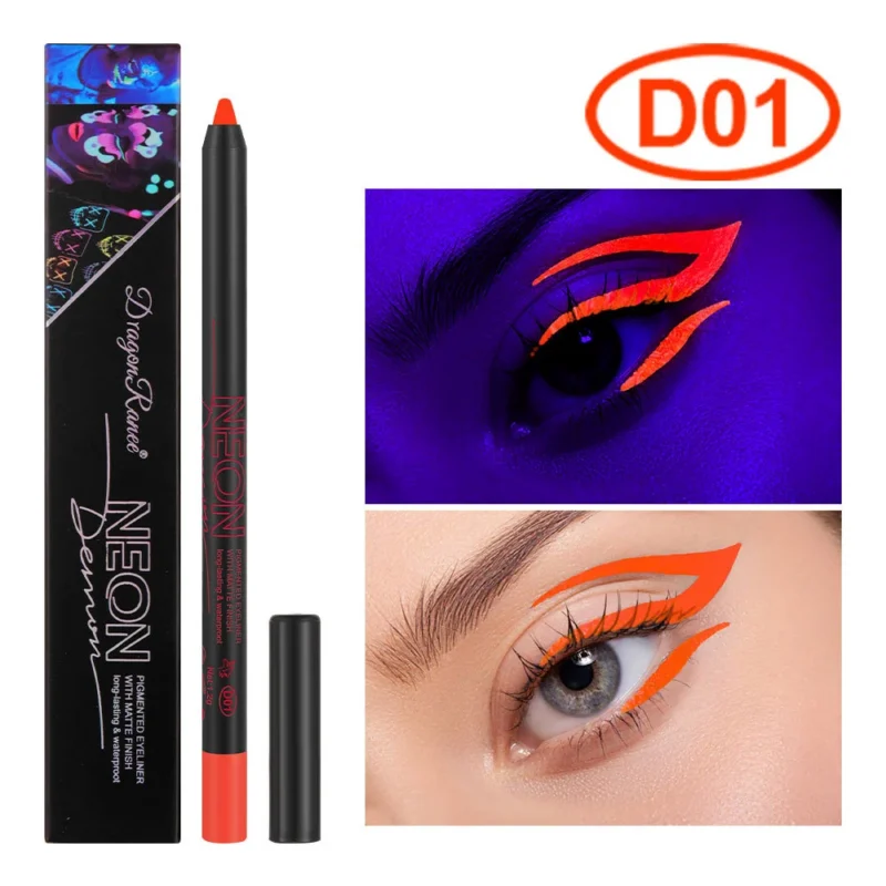 Neon Eyeliner Pencil Waterproof Matte Dra Gvssannp 10